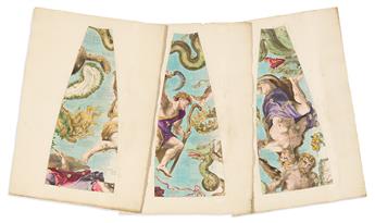 (GLOBES.) Vincenzo Coronelli; and Jean-Baptiste Nolin. Orbis Coelestis Typus - [set of hand-colored engraved segments to construct